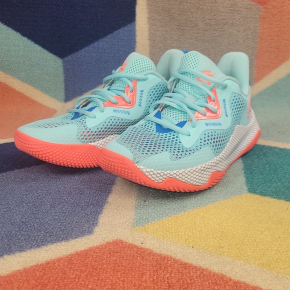 Under Armour Curry HOVR Splash 3 Basketball Shoes Blue Surf 3026899-300 Mens 7 - Picture 5 of 9